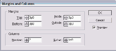   Margins and Columns   