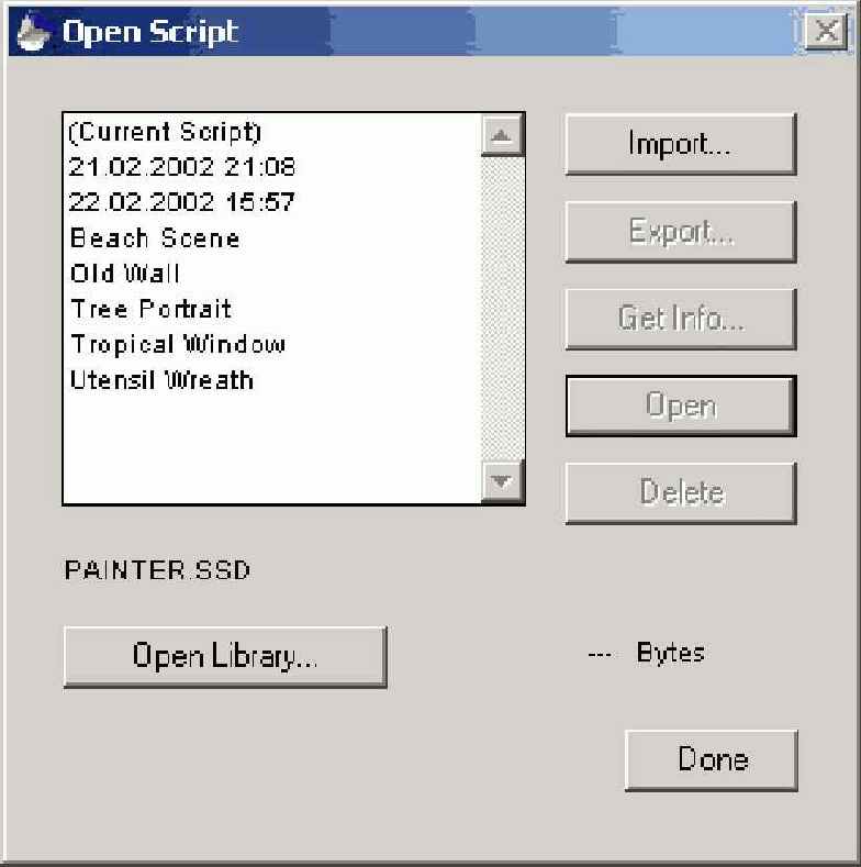   Open Scripts